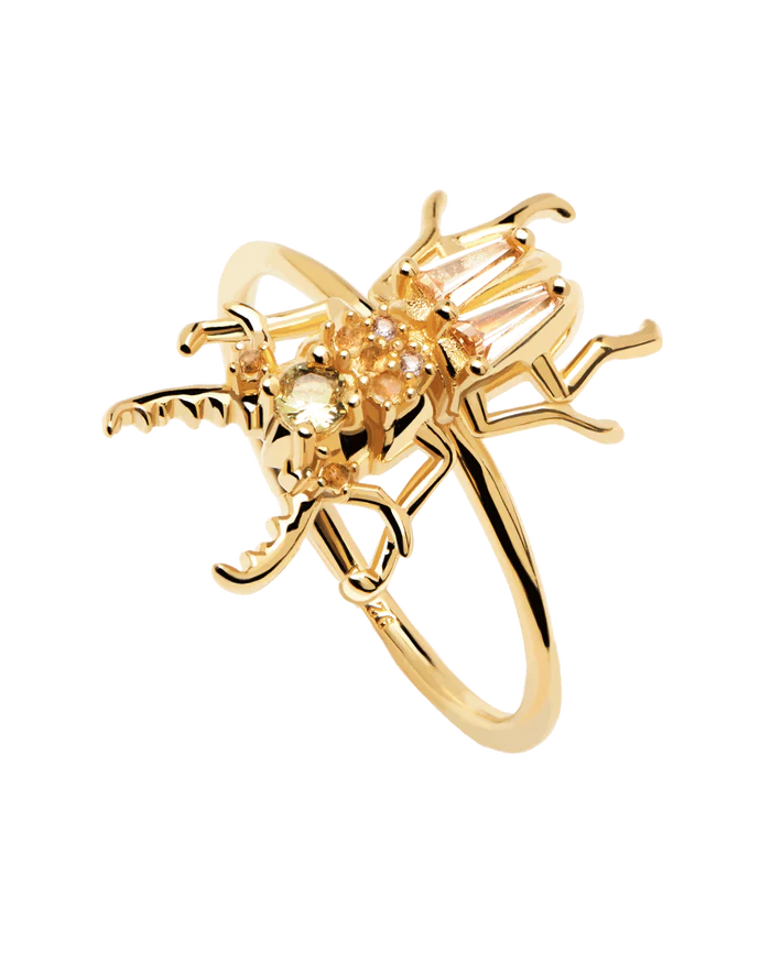 COURAGE BEETLE RING