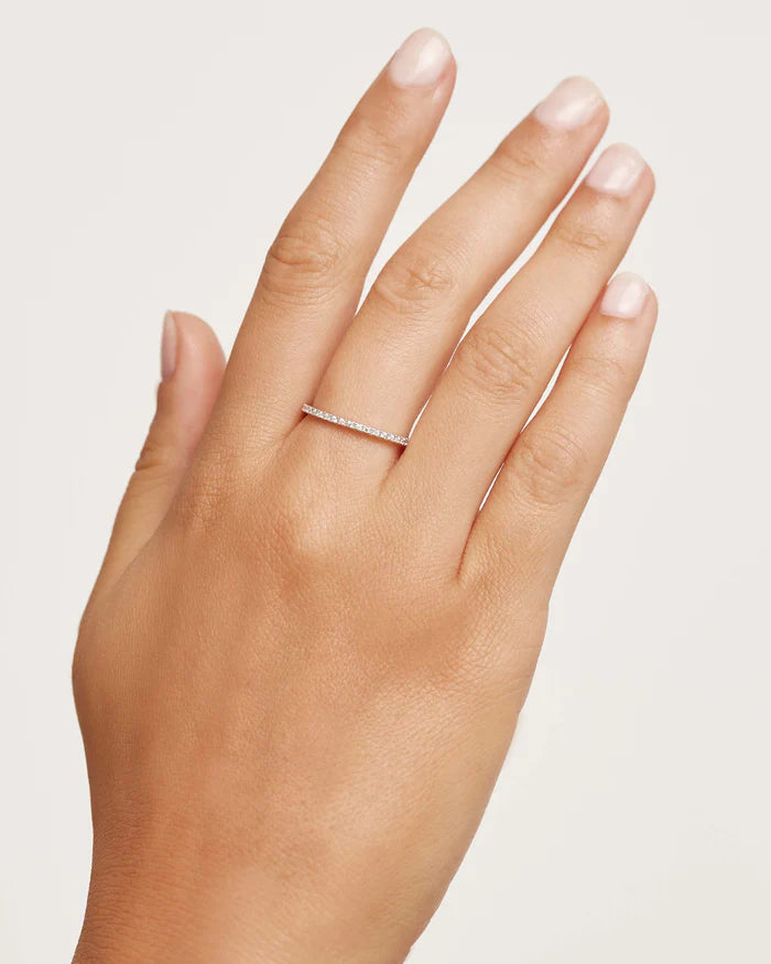 WHITE ESSENTIAL GOLD/SILVER RING