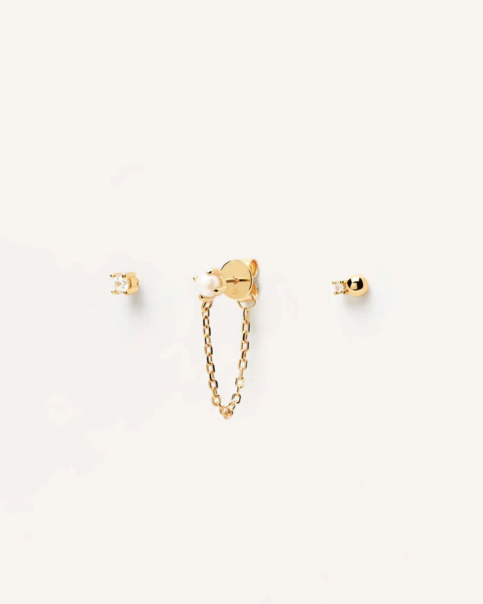CHARLIE GOLD EARRINGS SET