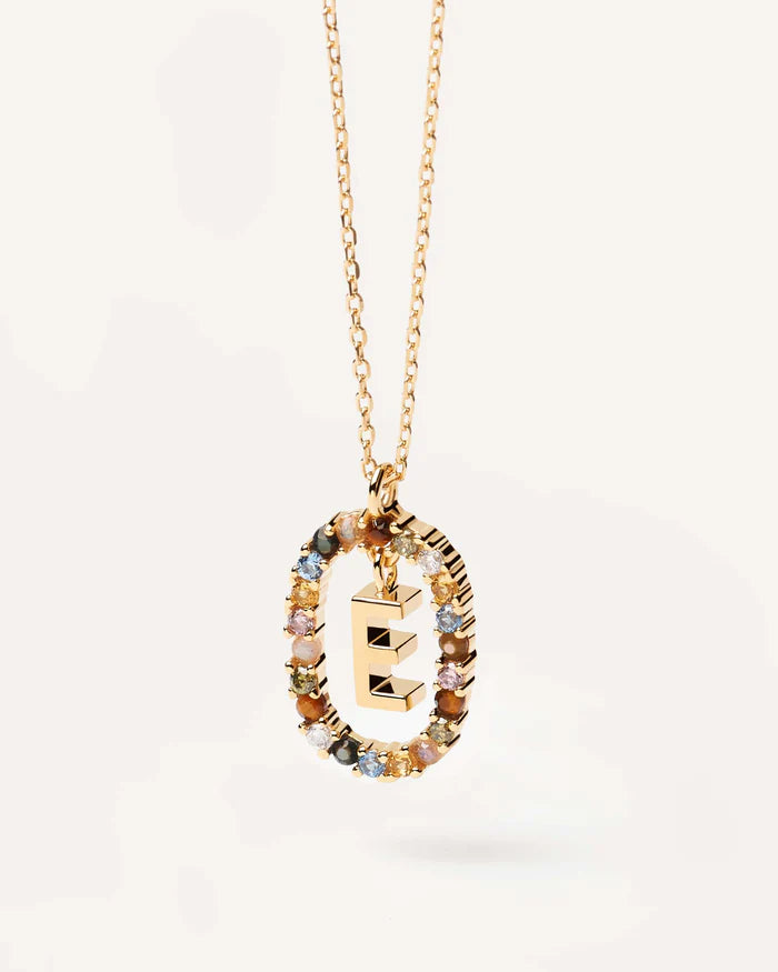 LETTER E NECKLACE