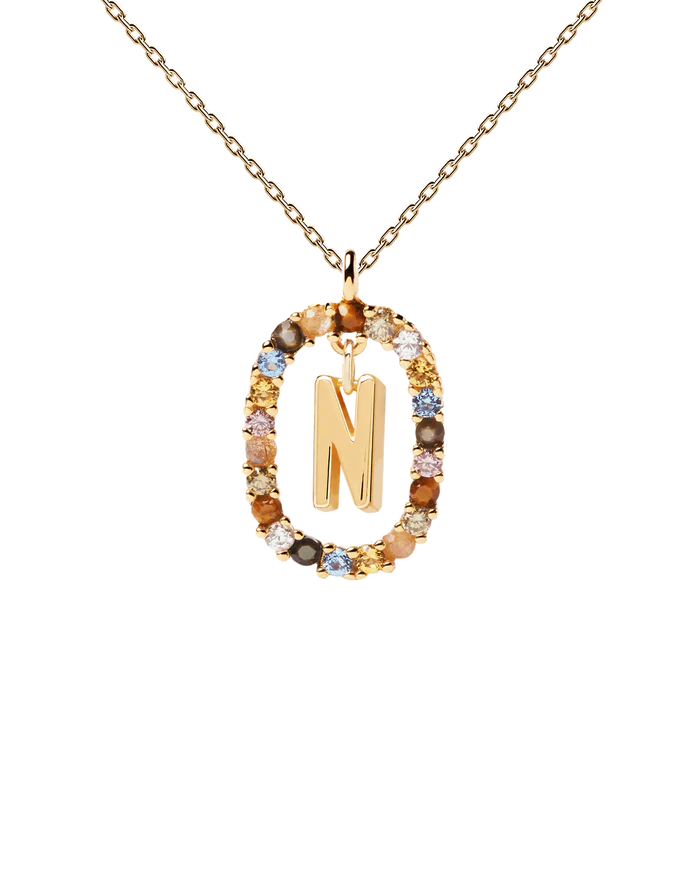 LETTER N NECKLACE