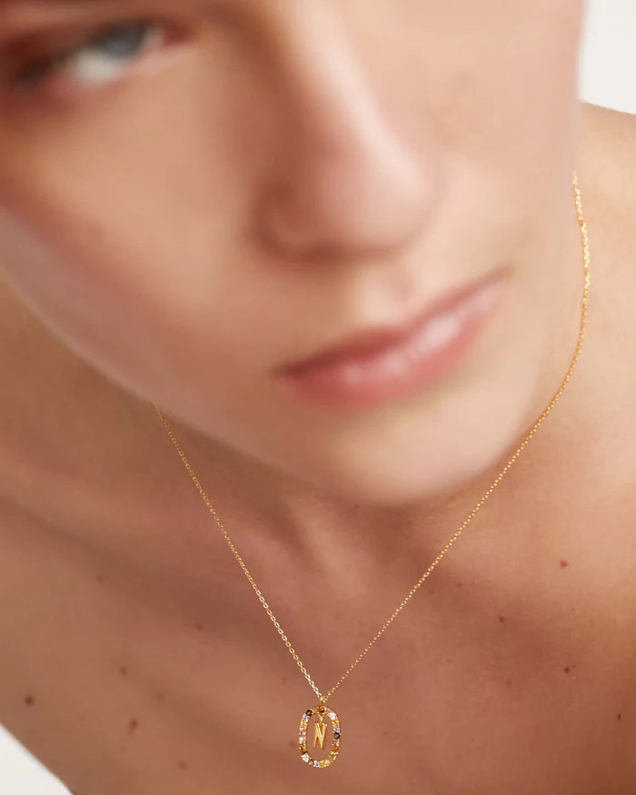 LETTER N NECKLACE