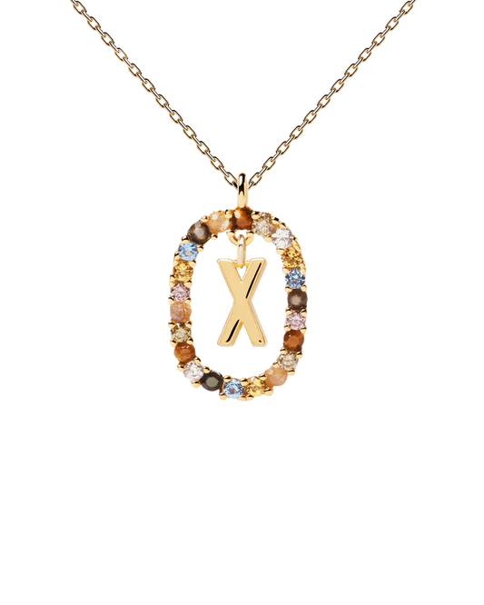 LETTER X NECKLACE