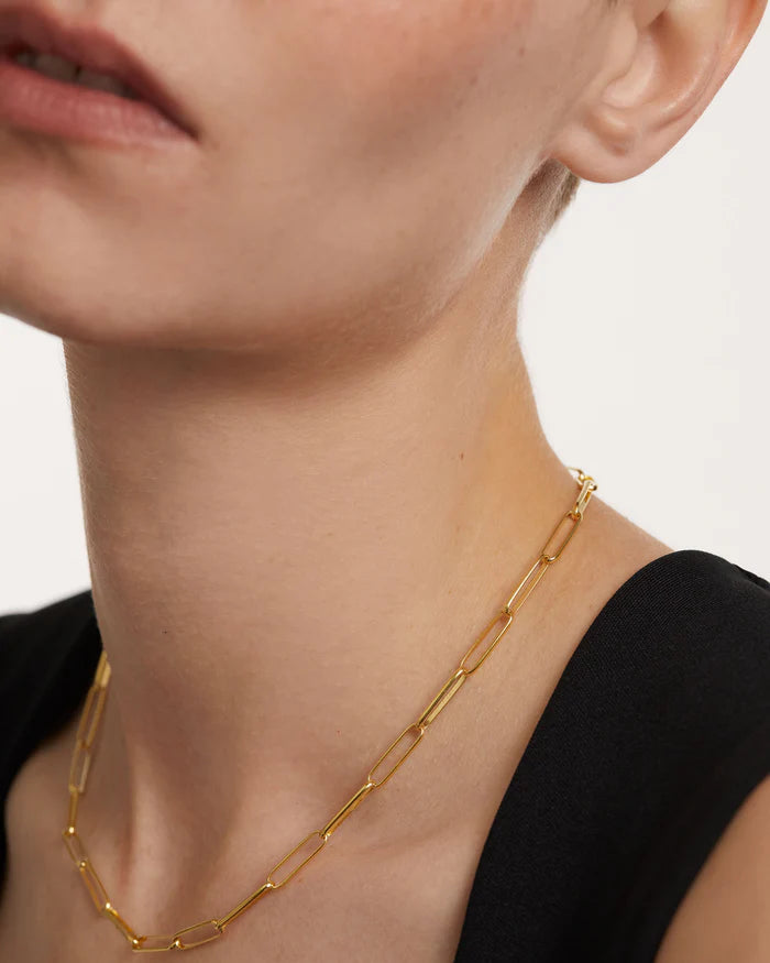 BIG STATEMENT CHAIN GOLD/SILVER NECKLACE