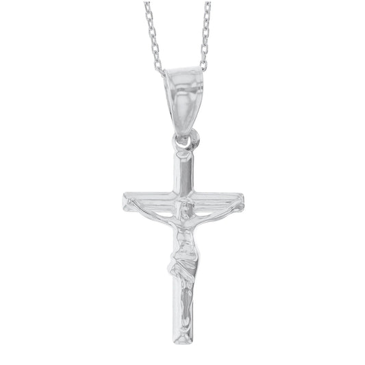 Sterling Silver Small Crusifix Necklace