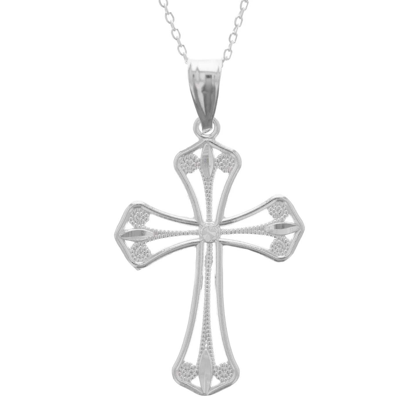 Sterling Silver Cross Pendant with Chain