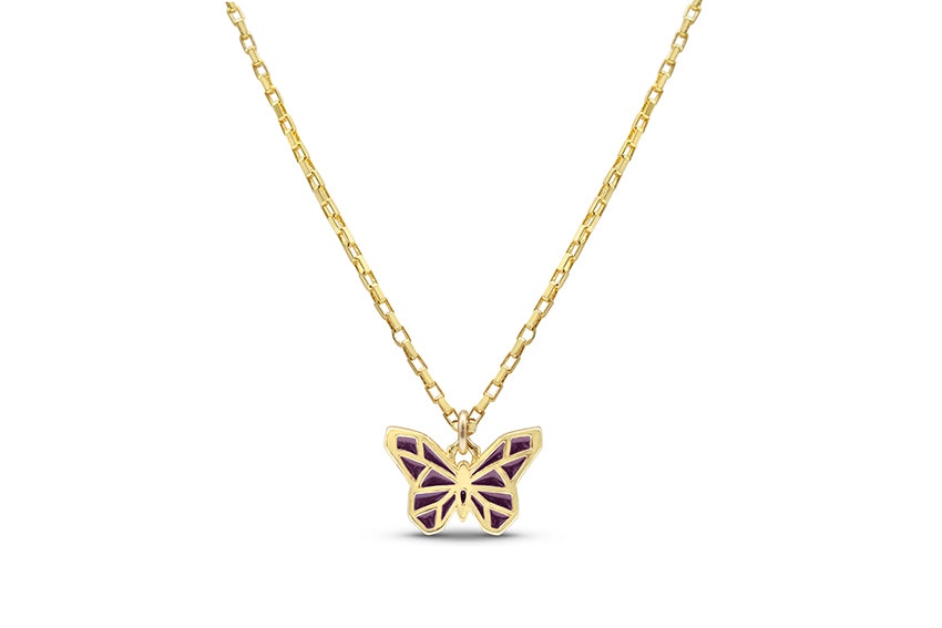Skylar Paige - So Charming Necklace - Geo Butterfly